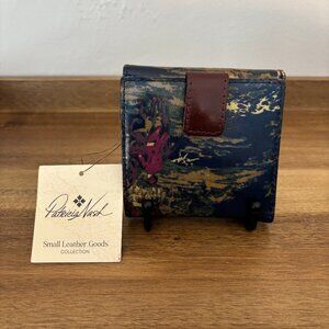 Patricia Nash Kent Countryside Navy Blue Astra Wallet New
